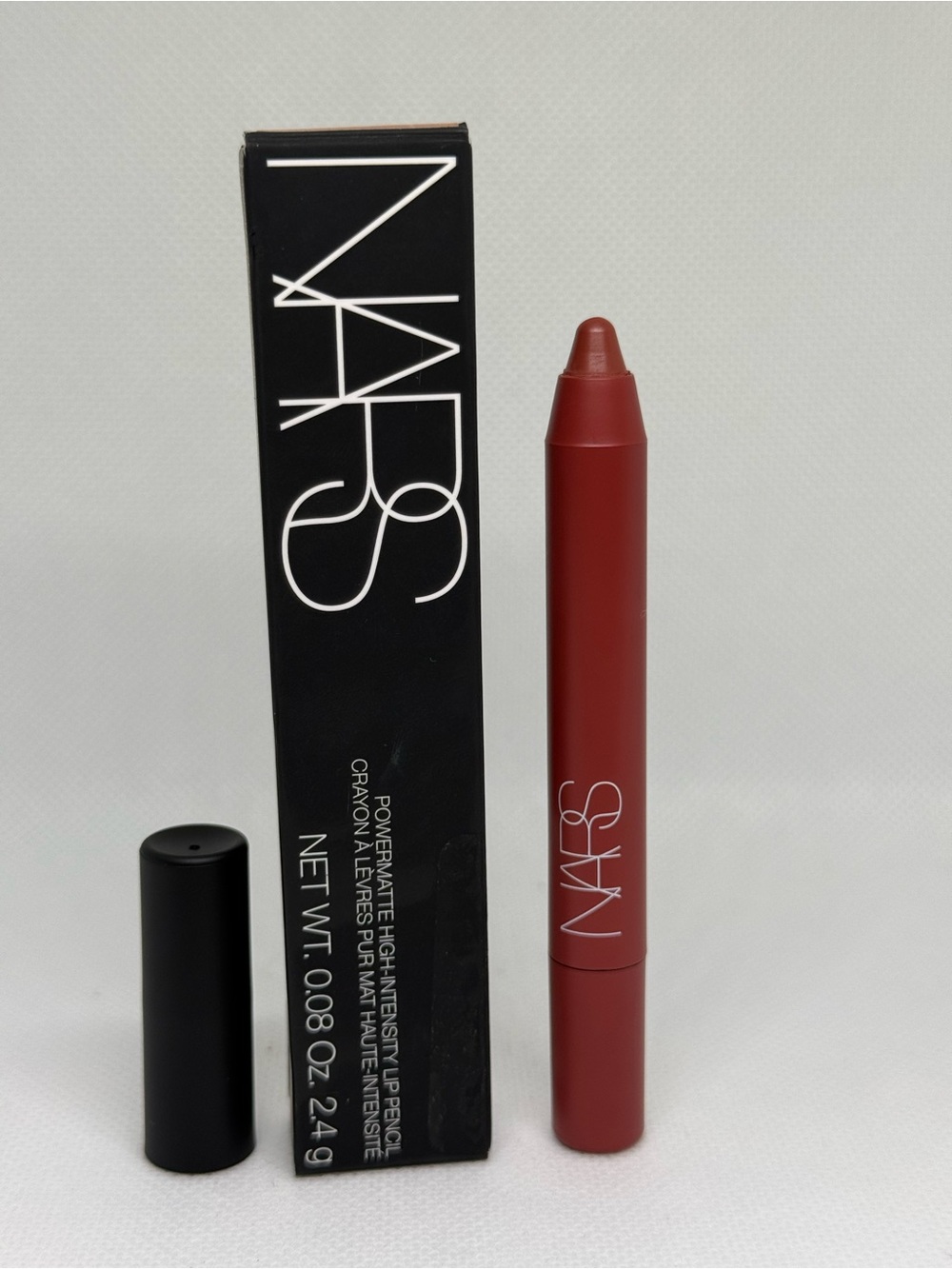 NARS Powermatte Lip Pencil Brown 0.08 oz High Pigment Matte Lip Crayon NEW